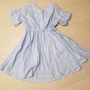 Beautiful Blue/White Polka Dot Dress|Summer Dress Kids